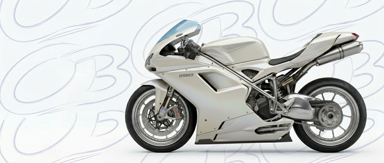 Front-angle view of 2009 Ducati 1198 2009 - Durable and stylish exterior enhancement.