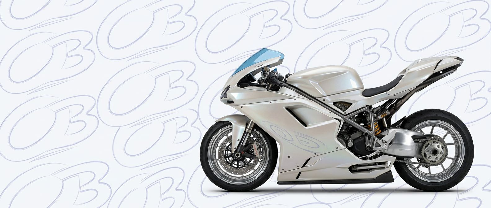 Front-angle view of 2008 Ducati 848 2008 - Durable and stylish exterior enhancement.