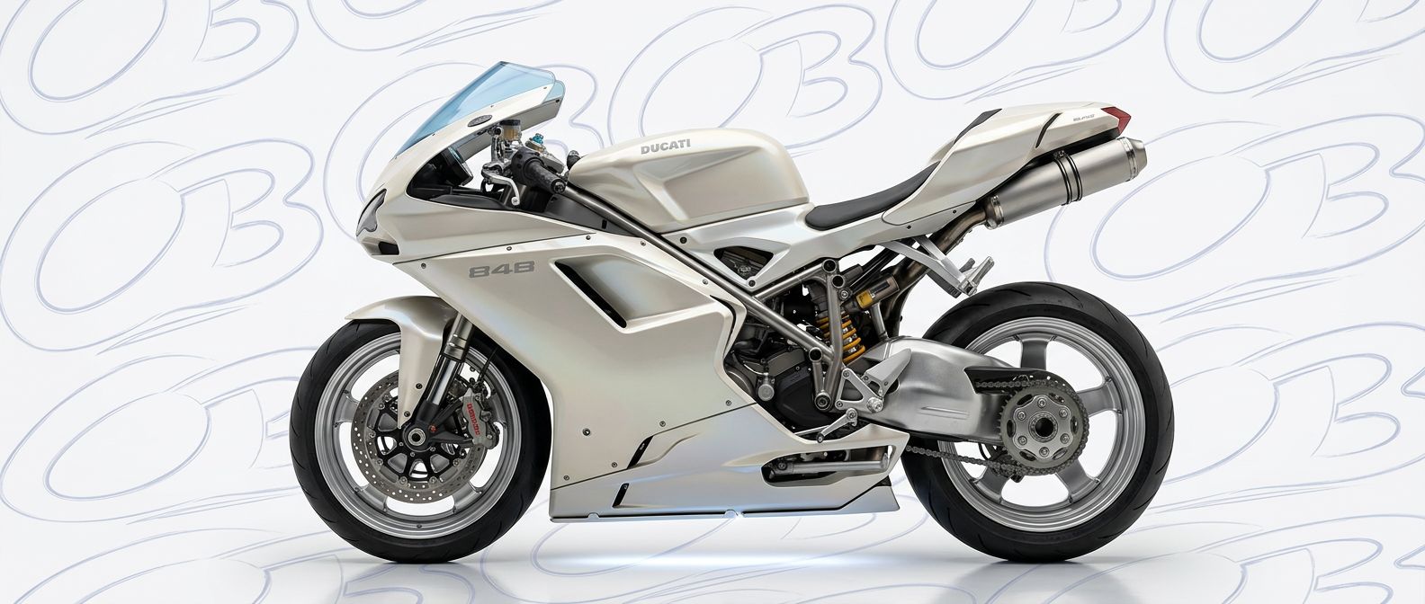 Aerodynamic 2010 Ducati 848 2010 - Sleek design for enhanced vehicle styling.