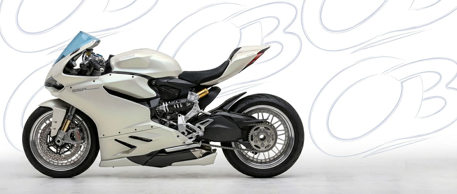 Aerodynamic  Ducati  1198 S - Sleek design for enhanced vehicle styling.