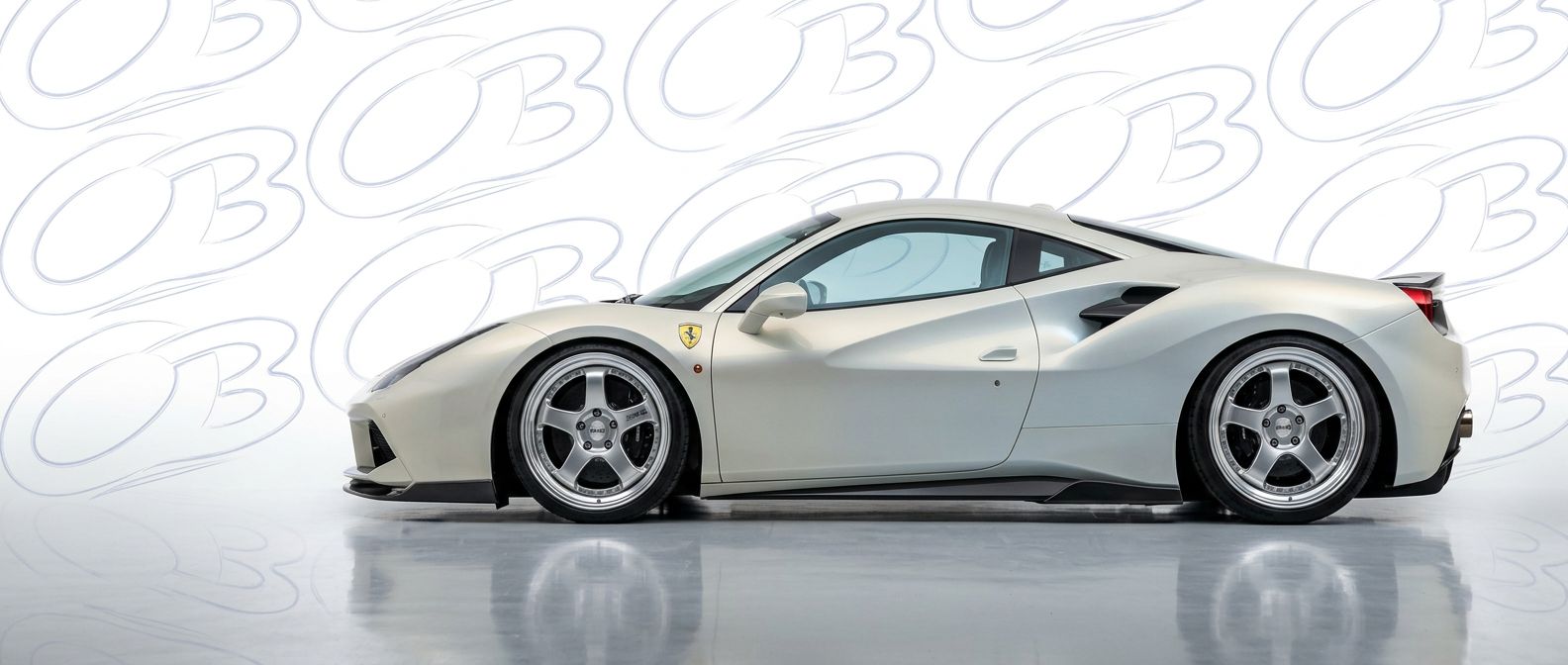 Top-tier 2019 Ferrari 488 2019 featuring a high-gloss finish and carbon fiber weave.