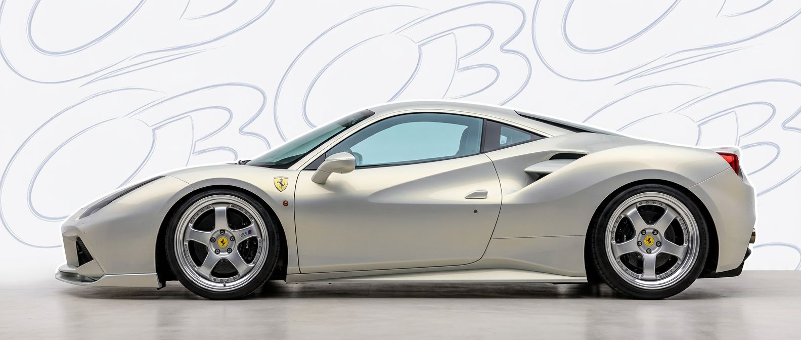 Detailed view of  Ferrari 488 488 featuring lightweight, durable construction.