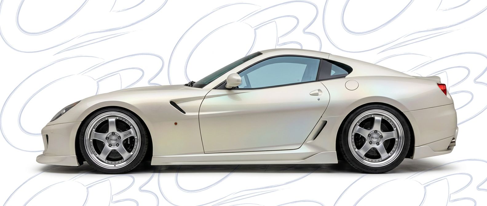 High-quality  Ferrari 599 599 exterior shot with professional studio lighting.