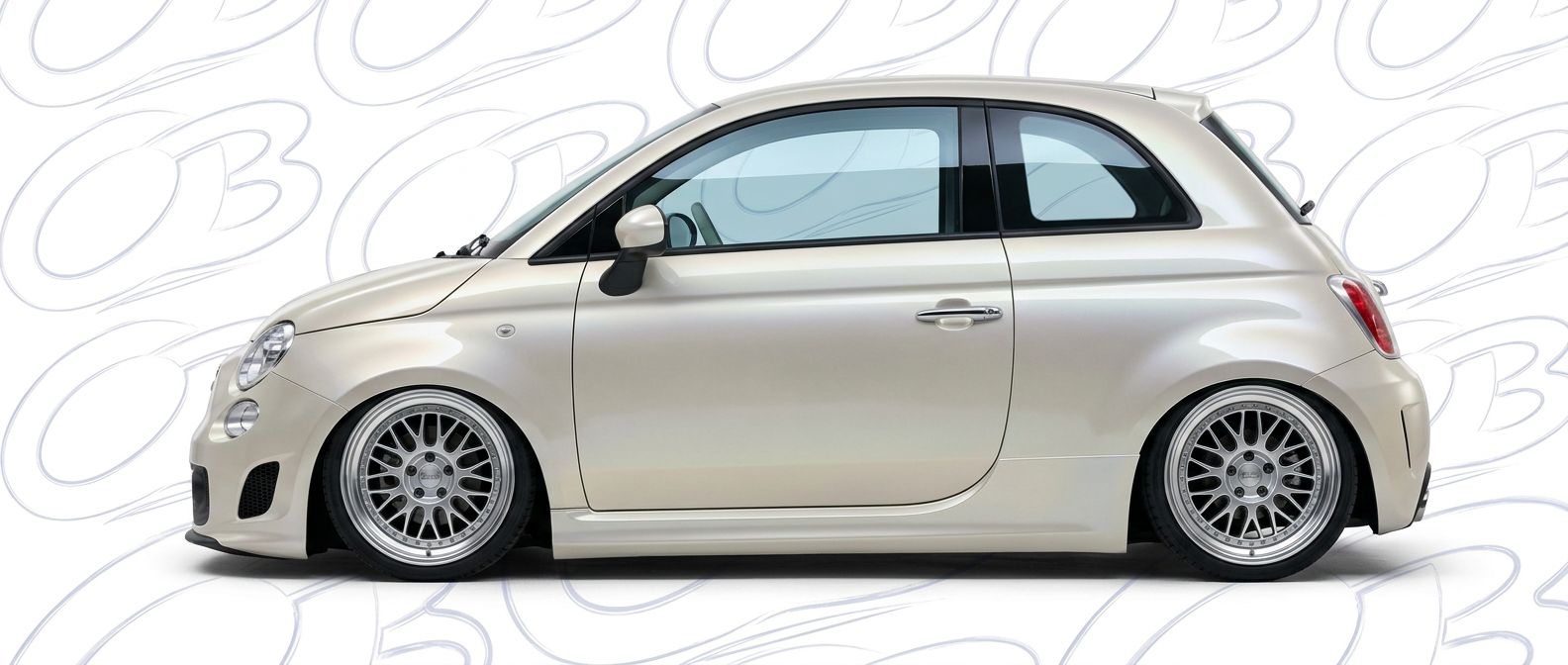 Front-angle view of  Fiat 500 500 - Durable and stylish exterior enhancement.