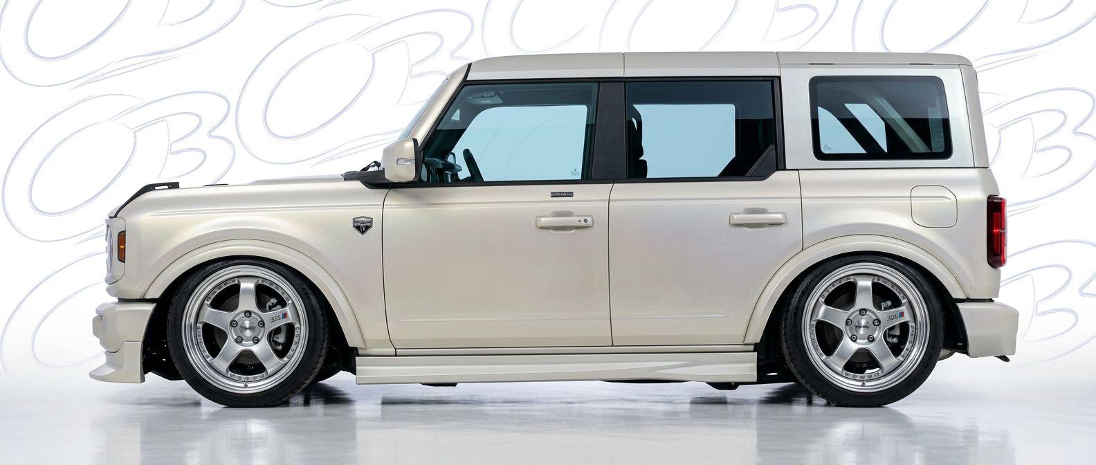 Detailed view of 2022 Ford Bronco 2022 featuring lightweight, durable construction.