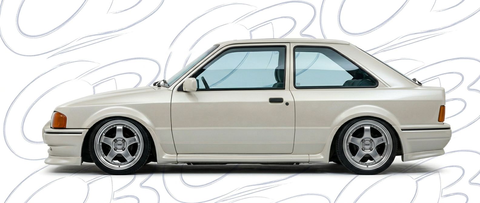 Front-angle view of  Ford Escort Escort - Durable and stylish exterior enhancement.