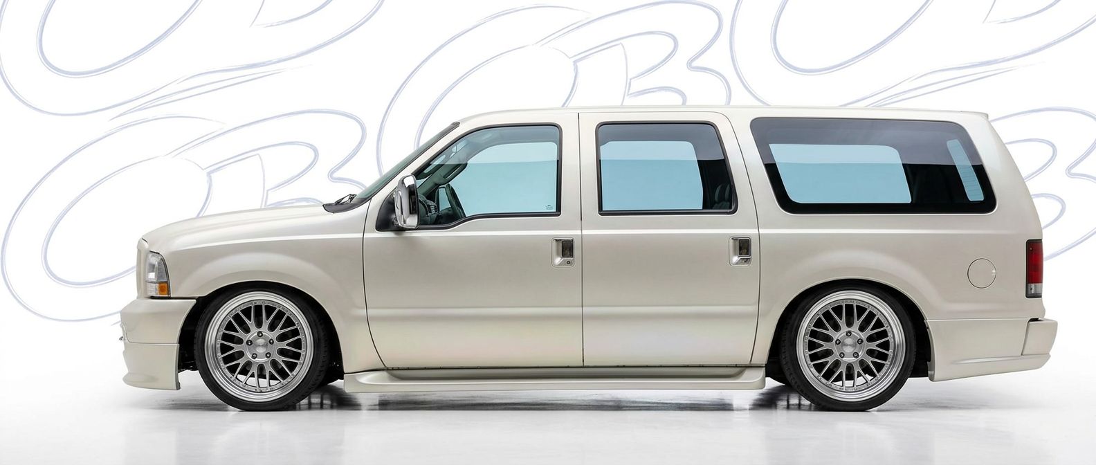 Top-tier 2003 Ford Excursion 2003 featuring a high-gloss finish and carbon fiber weave.