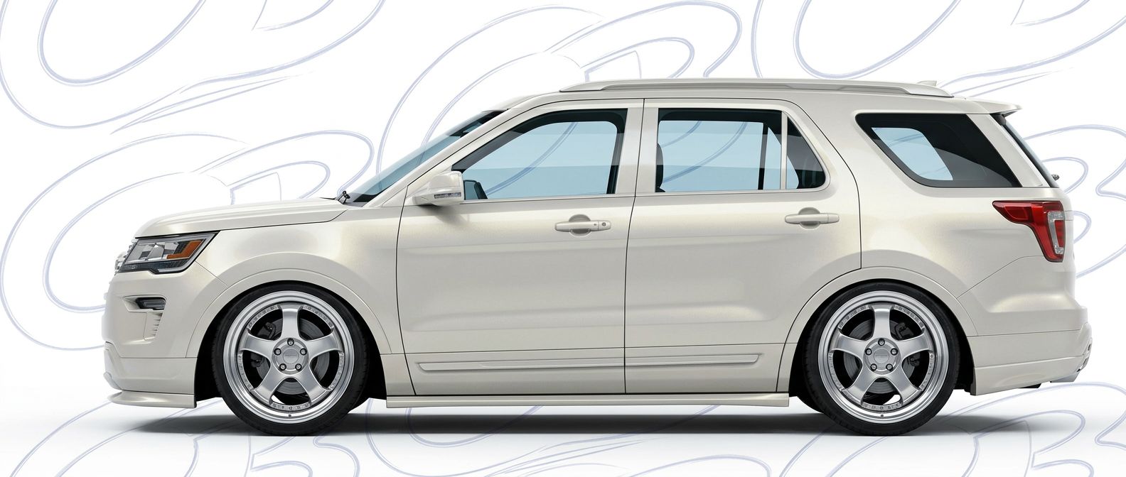 Top-tier 2019 Ford Explorer 2019 featuring a high-gloss finish and carbon fiber weave.