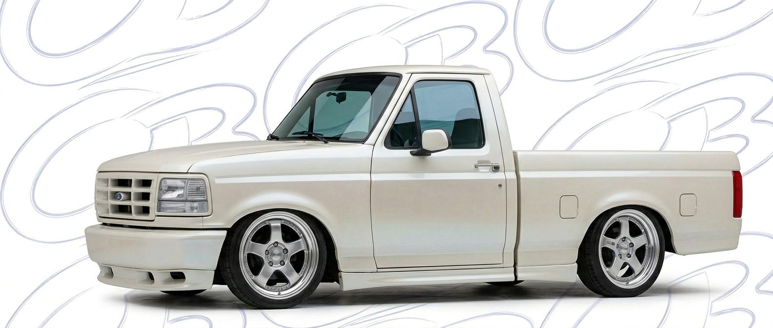 Front-angle view of 1996 Ford F-150 1996 - Durable and stylish exterior enhancement.