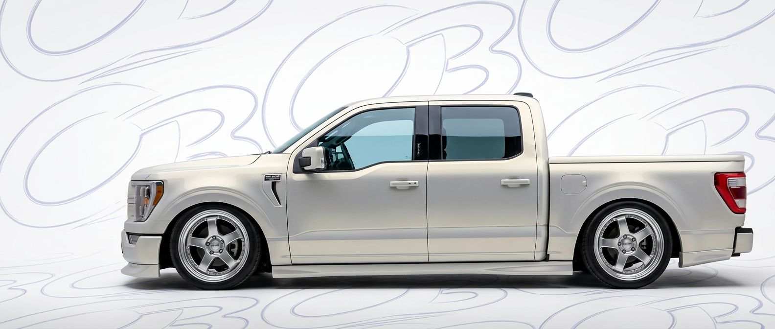 Detailed view of 2022 Ford F-150 2022 featuring lightweight, durable construction.