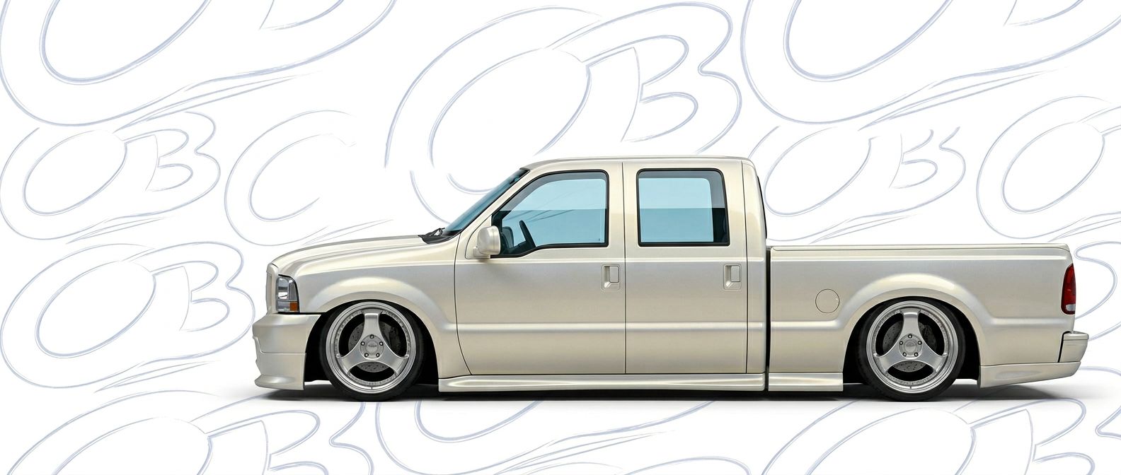 Aerodynamic 2001 Ford F-250 2001 - Sleek design for enhanced vehicle styling.