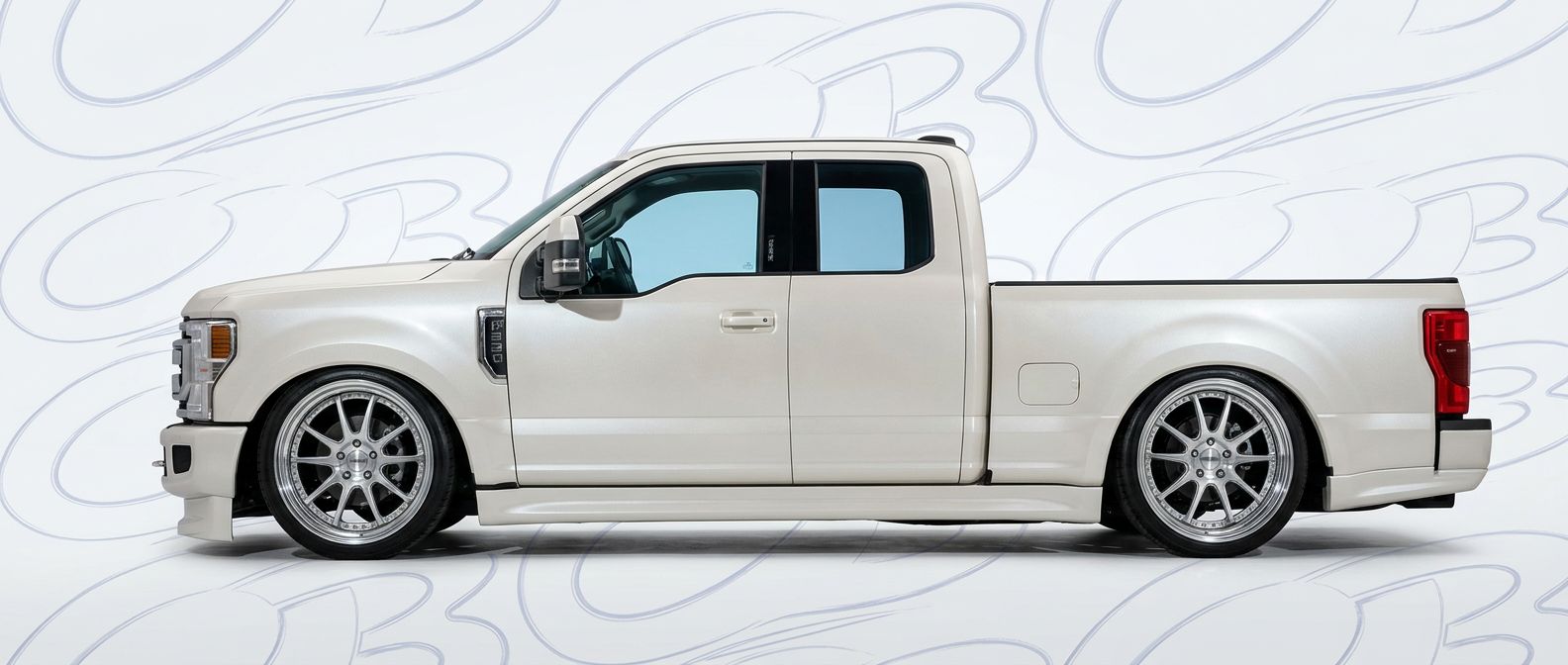 Top-tier  Ford F-250 F-250 featuring a high-gloss finish and carbon fiber weave.