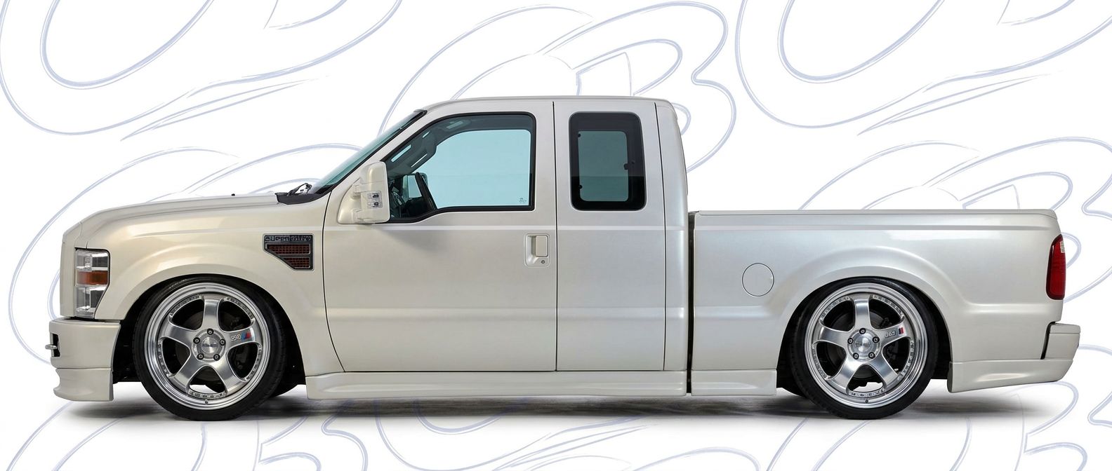 Top-tier 2009 Ford F-250 Super Duty 2009 featuring a high-gloss finish and carbon fiber weave.
