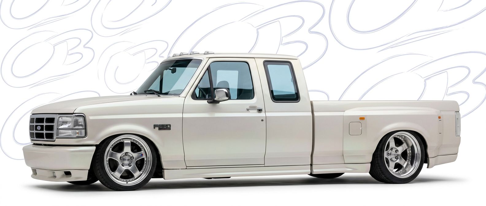 Aerodynamic 1996 Ford F-350 1996 - Sleek design for enhanced vehicle styling.