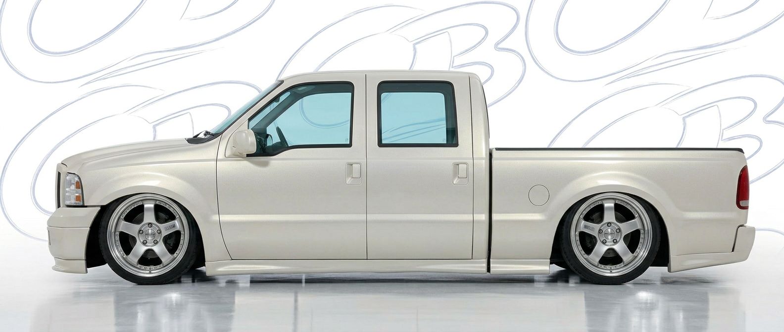 Front-angle view of 2004 Ford F-350 2004 - Durable and stylish exterior enhancement.
