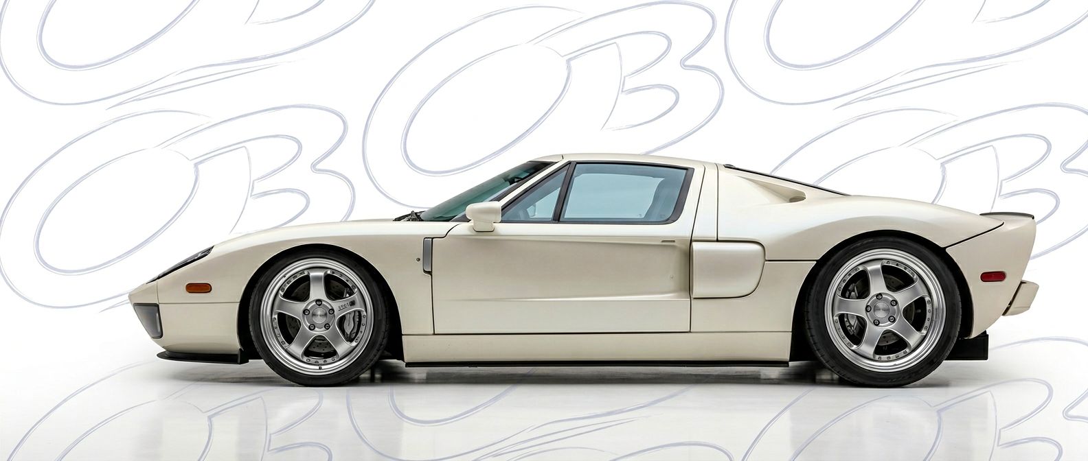 Professional automotive photography of a 2003 Ford GT with high-fidelity 2003.