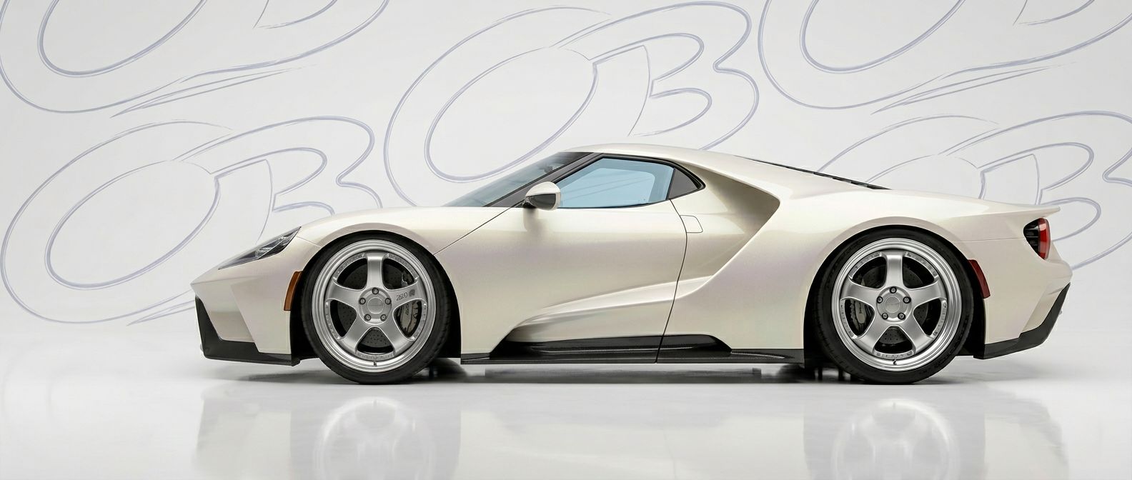 Detailed view of 2017 Ford GT 2017 featuring lightweight, durable construction.