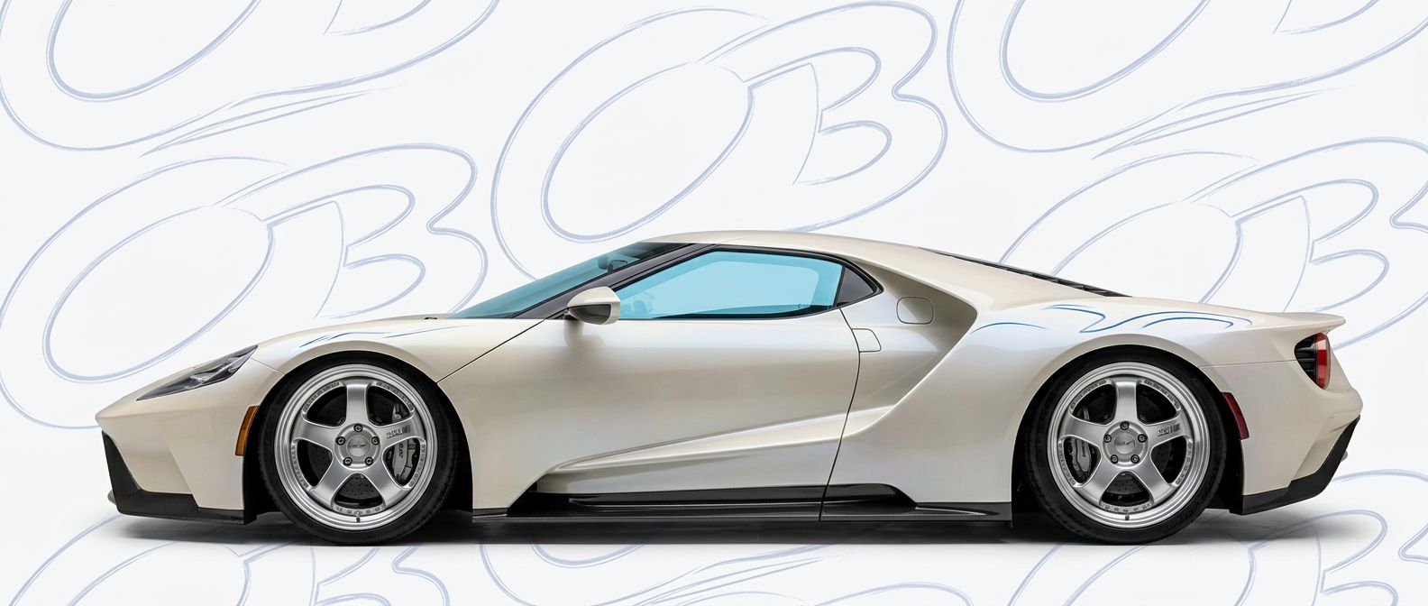 Top-tier 2023 Ford GT 2023 featuring a high-gloss finish and carbon fiber weave.