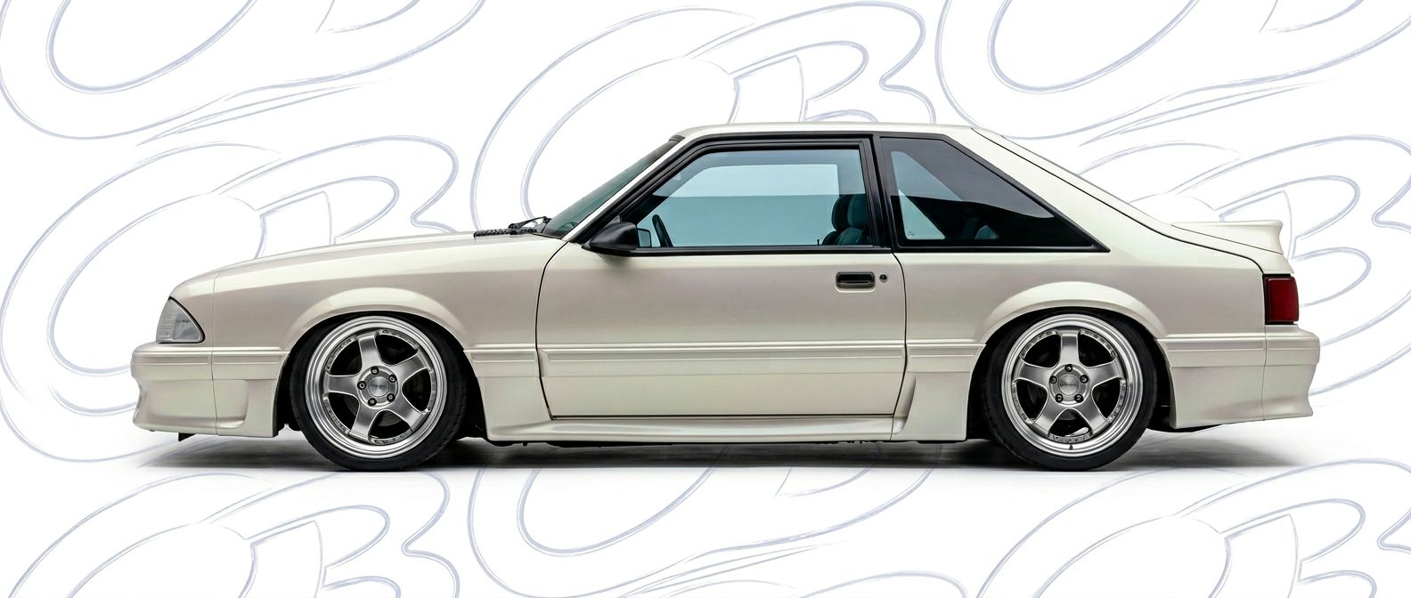 Top-tier 1991 Ford Mustang 1991 featuring a high-gloss finish and carbon fiber weave.