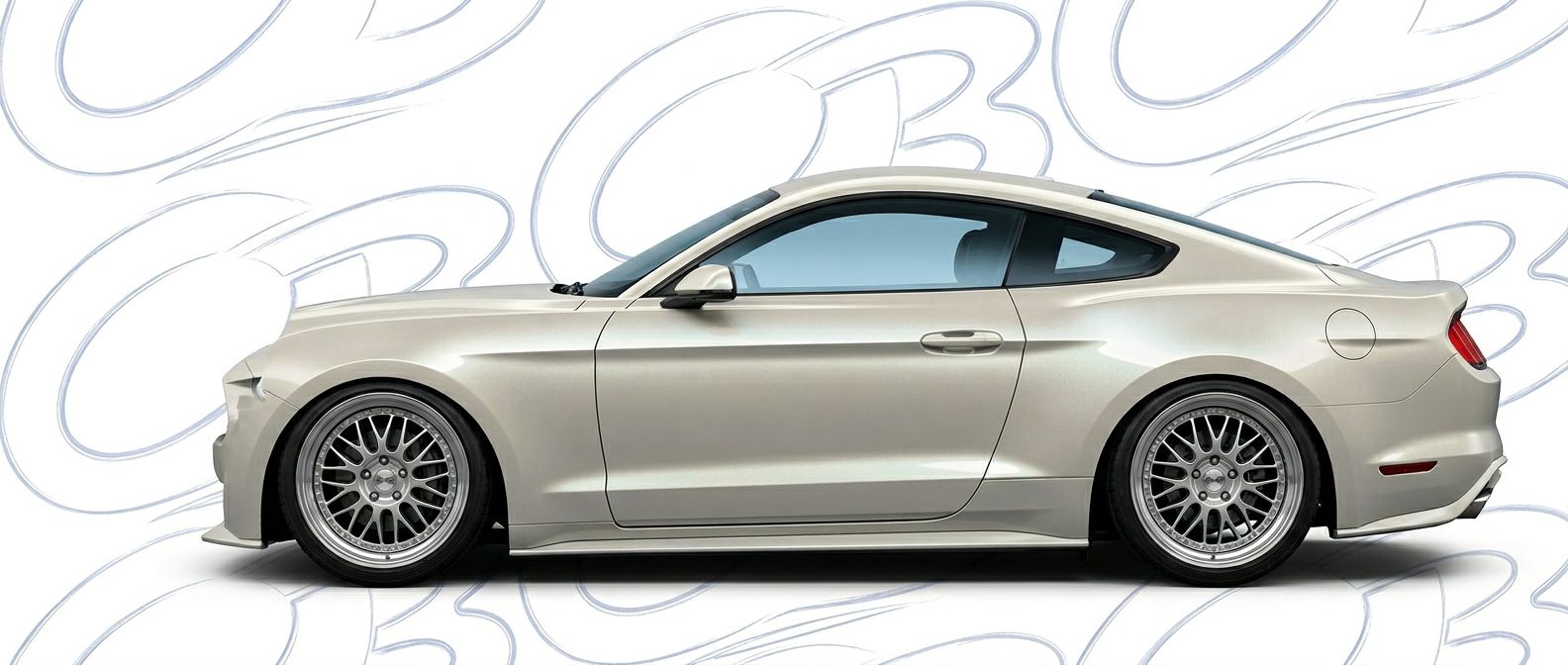 Aerodynamic 2018 Ford Mustang 2018 - Sleek design for enhanced vehicle styling.