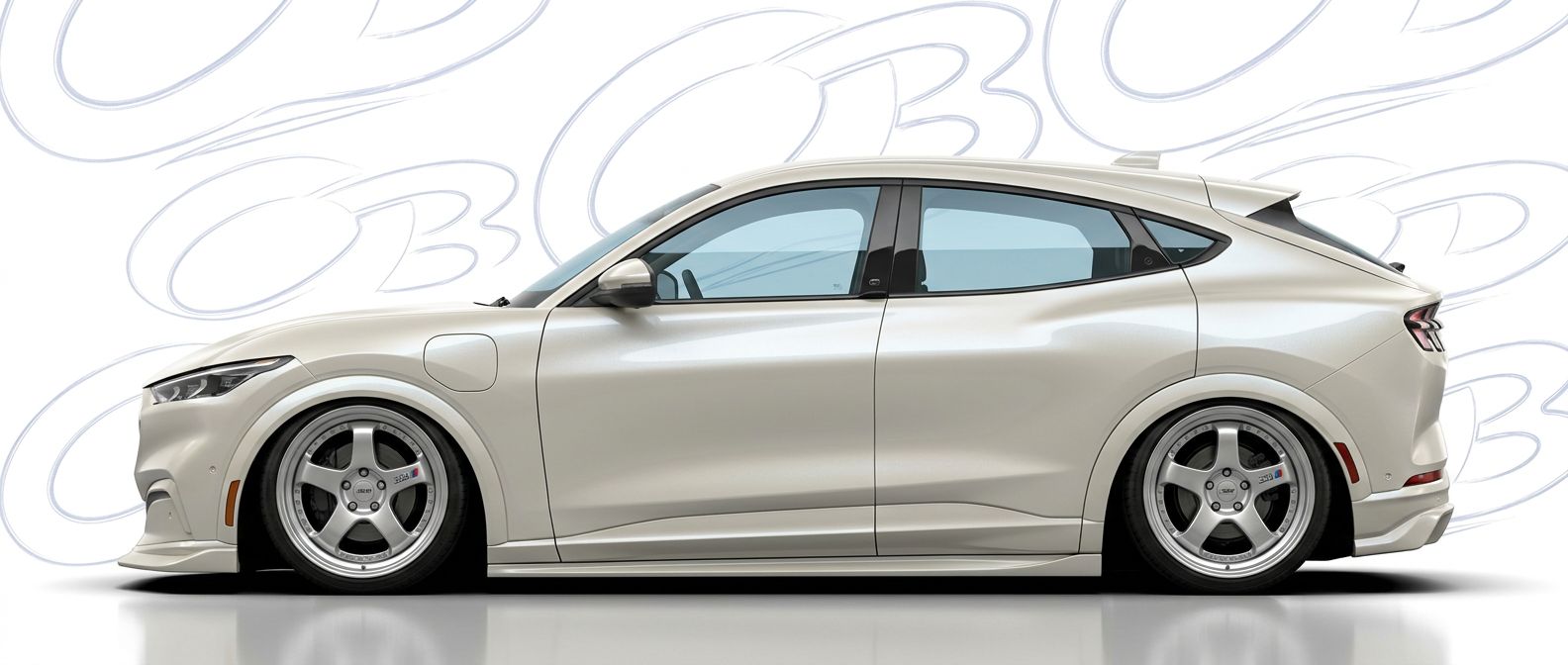 Top-tier 2025 Ford Mustang Mach-E 2025 featuring a high-gloss finish and carbon fiber weave.