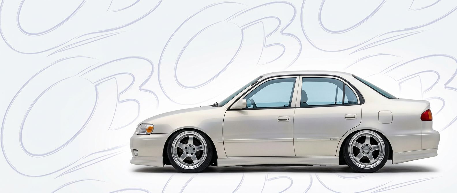 High-quality 2001 GEO Prizm 2001 exterior shot with professional studio lighting.