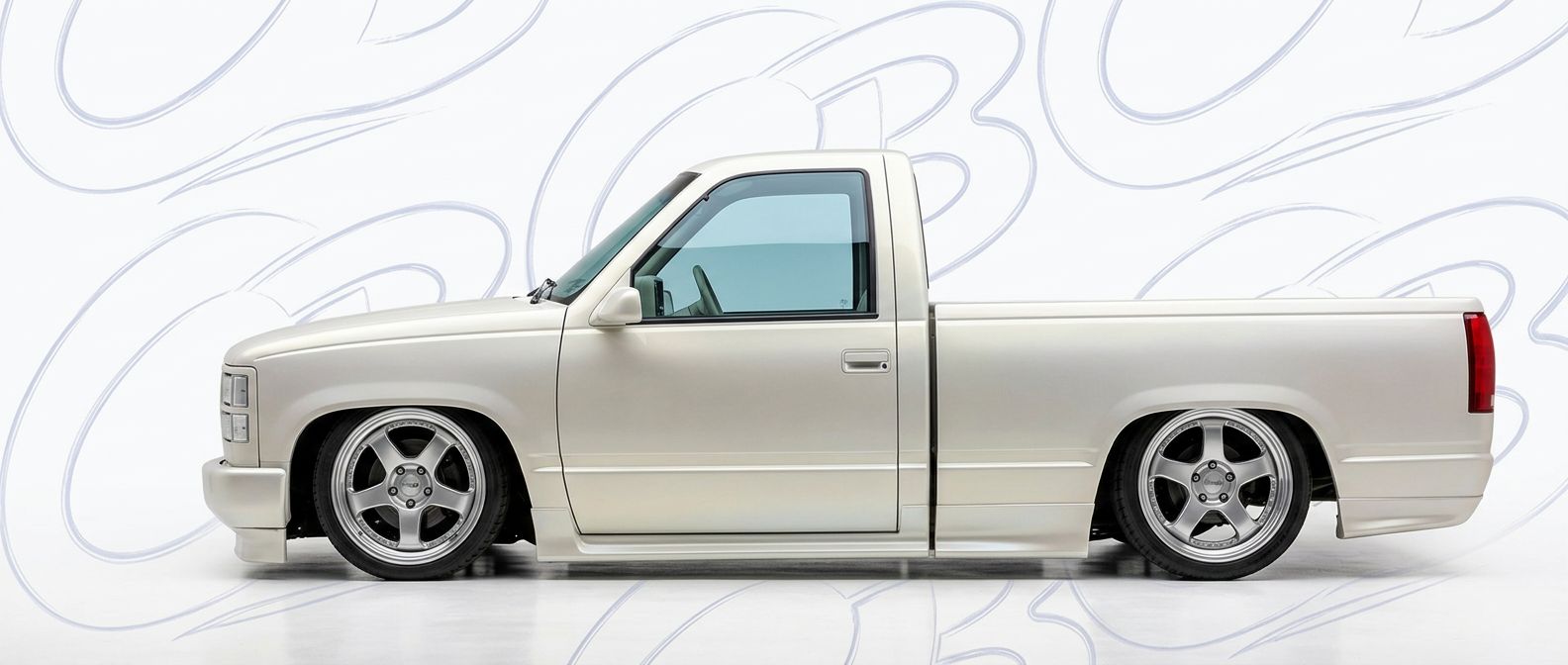 Professional automotive photography of a 1989 GMC Sierra with high-fidelity 1989.