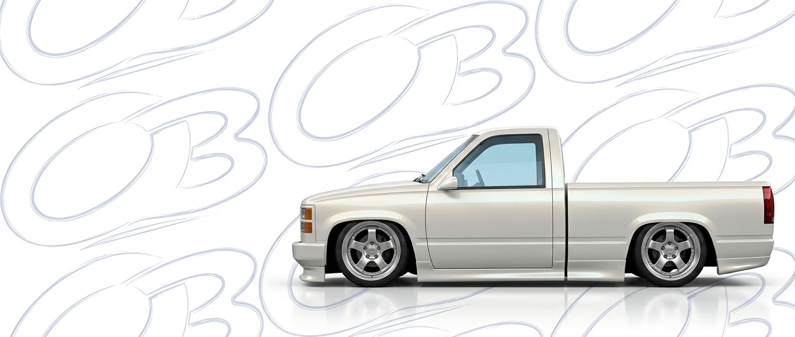 Top-tier 1997 GMC Sierra 1997 featuring a high-gloss finish and carbon fiber weave.