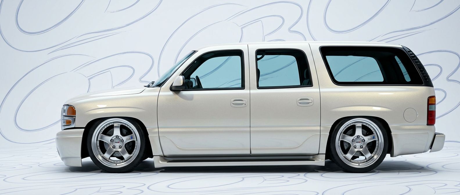 Front-angle view of 2003 GMC Yukon Denali XL 2003 - Durable and stylish exterior enhancement.