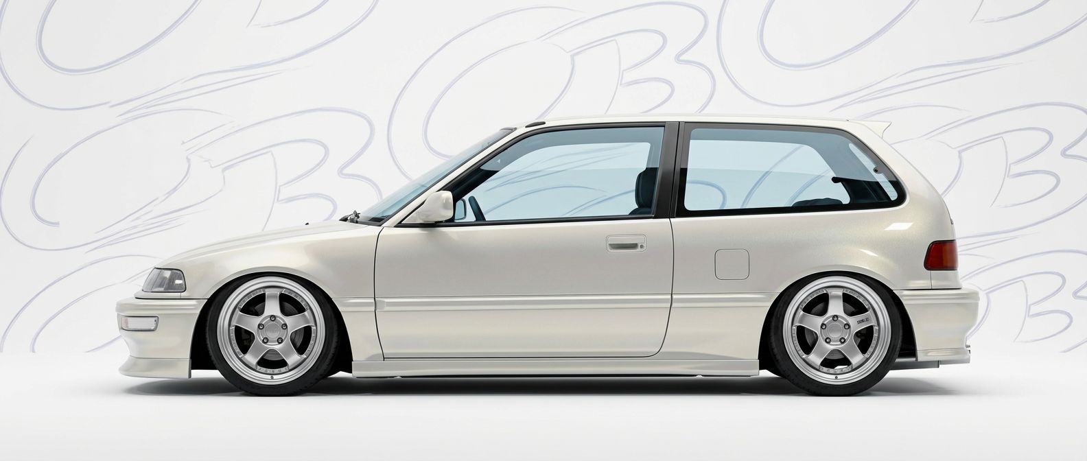 Front-angle view of 1990 Honda Civic 1990 - Durable and stylish exterior enhancement.