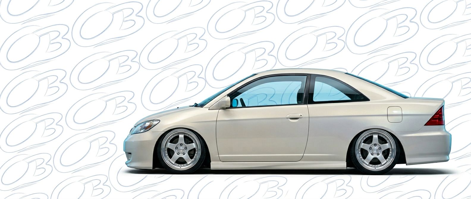 Professional automotive photography of a 2003 Honda Civic with high-fidelity 2003.