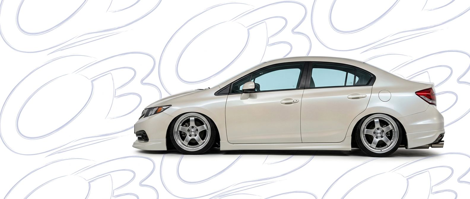 Top-tier 2013 Honda Civic 2013 featuring a high-gloss finish and carbon fiber weave.