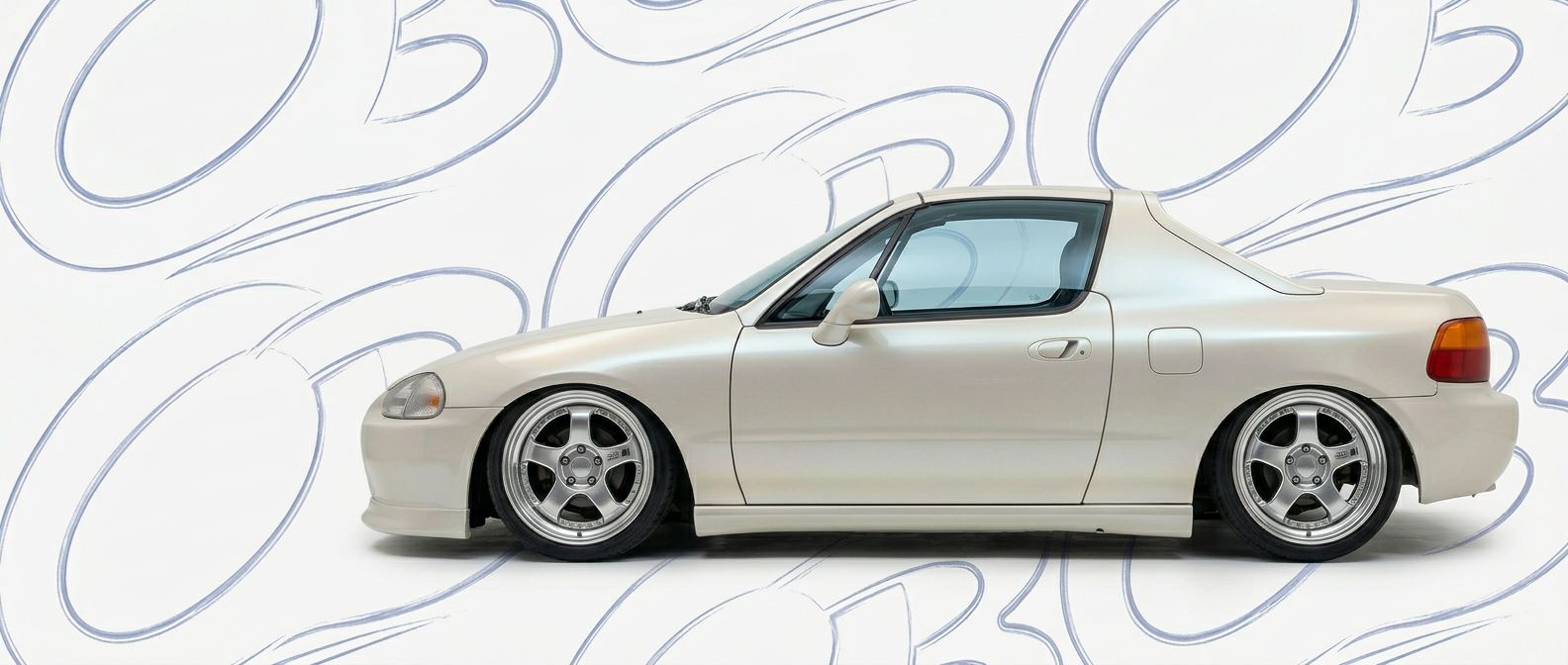 Front-angle view of 1993 Honda Civic del Sol 1993 - Durable and stylish exterior enhancement.