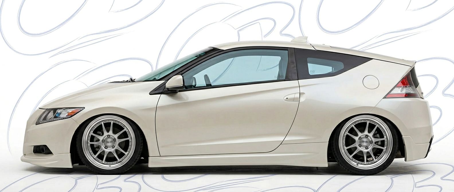 Professional automotive photography of a 2013 Honda CR-Z with high-fidelity 2013.