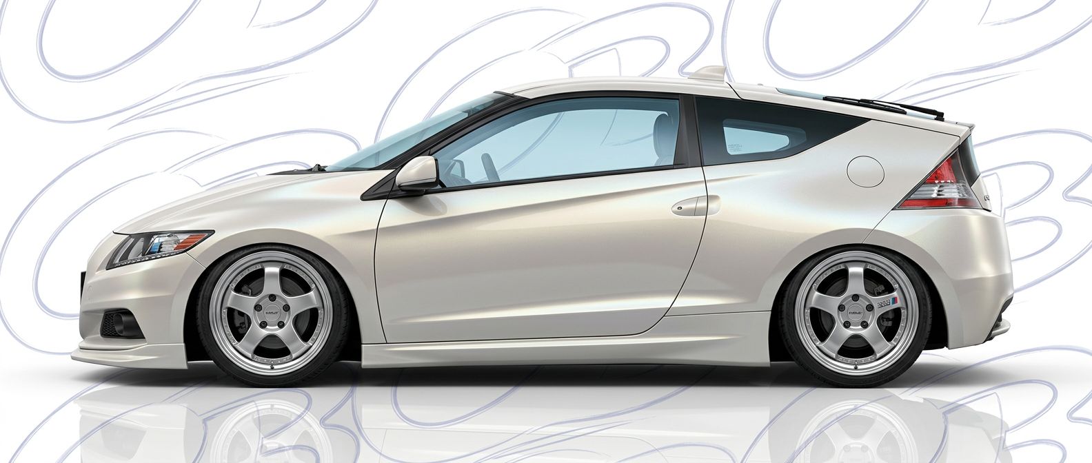 Top-tier 2014 Honda CR-Z 2014 featuring a high-gloss finish and carbon fiber weave.