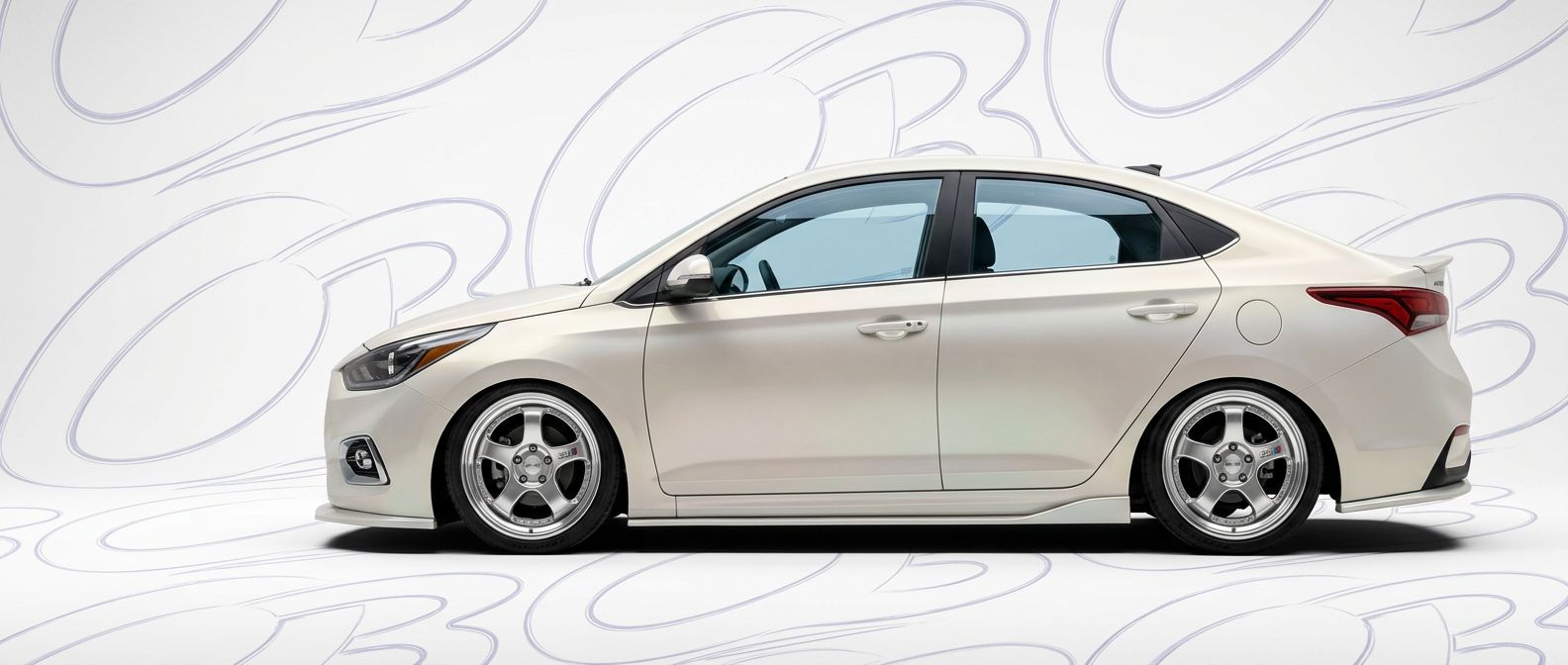 Hyundai Accent - Bodykits, Bumpers, Fenders and more... Front-angle view of Hyundai Accent Accent - Durable and stylish exterior enhancement.