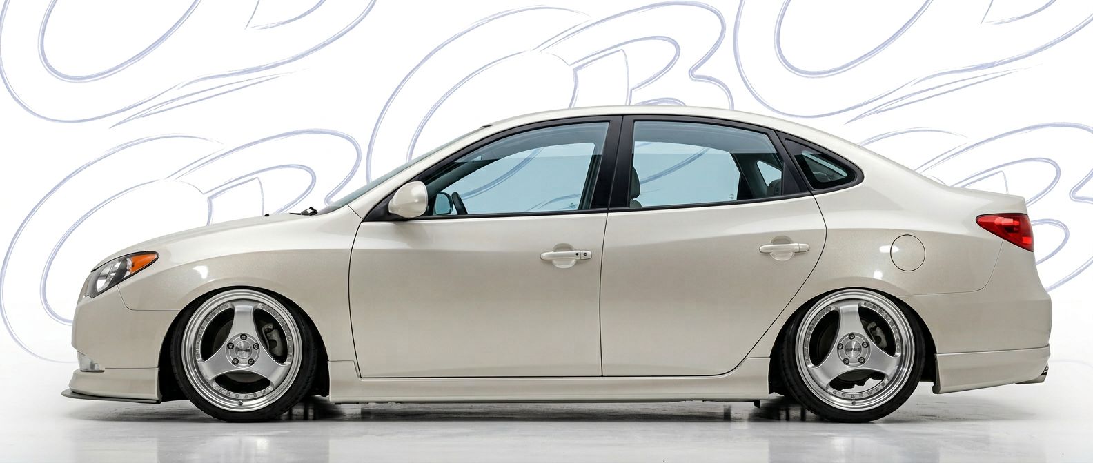 Top-tier 2008 Hyundai Elantra 2008 featuring a high-gloss finish and carbon fiber weave.