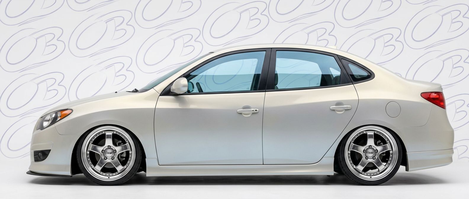 Professional automotive photography of a 2010 Hyundai Elantra with high-fidelity 2010.
