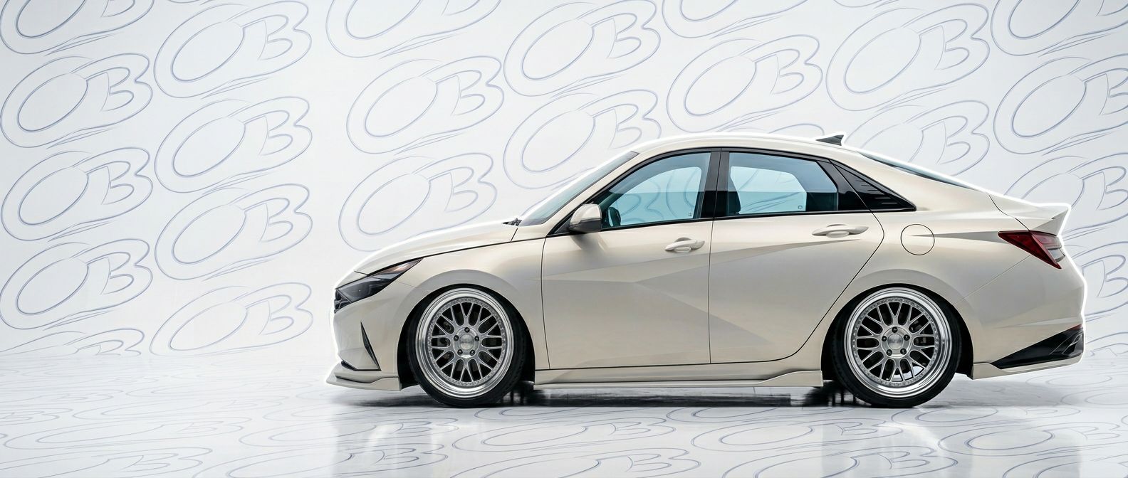 Top-tier 2025 Hyundai Elantra 2025 featuring a high-gloss finish and carbon fiber weave.