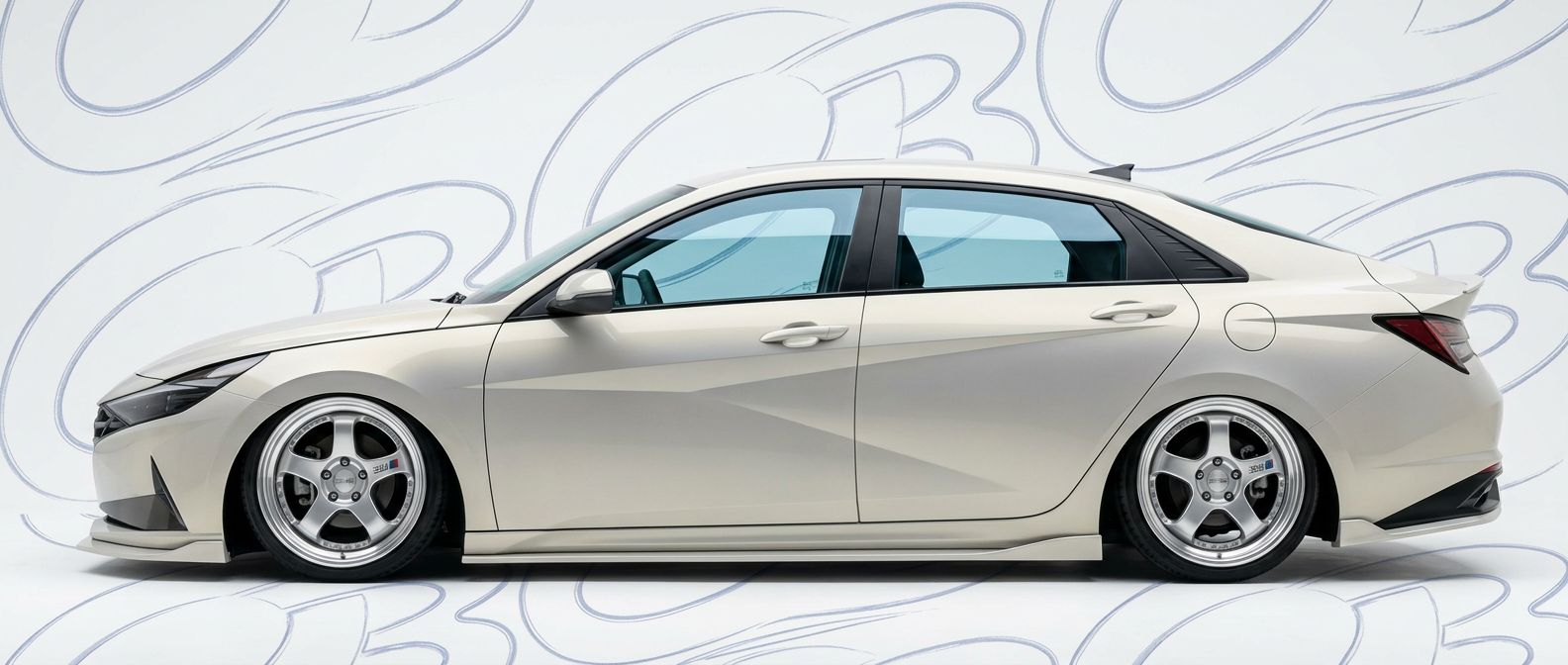 Aerodynamic  Hyundai Elantra Elantra - Sleek design for enhanced vehicle styling.
