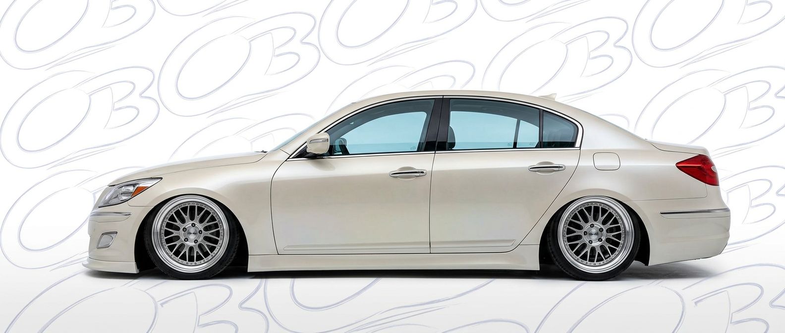 Front-angle view of 2009 Hyundai Genesis 2009 - Durable and stylish exterior enhancement.