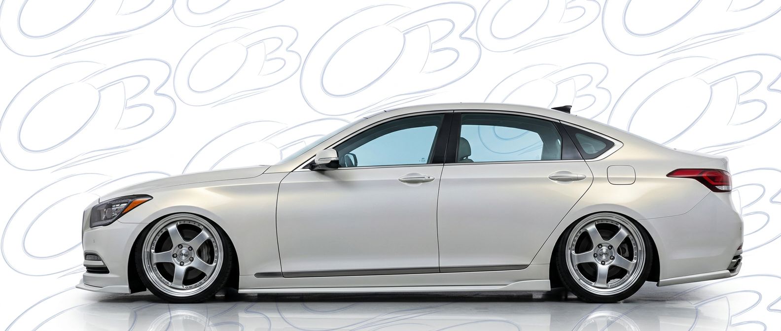 Professional automotive photography of a 2015 Hyundai Genesis with high-fidelity 2015.