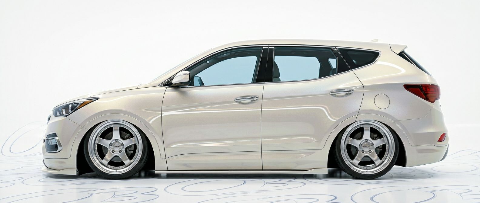 High-quality 2018 Hyundai Santa Fe 2018 exterior shot with professional studio lighting.