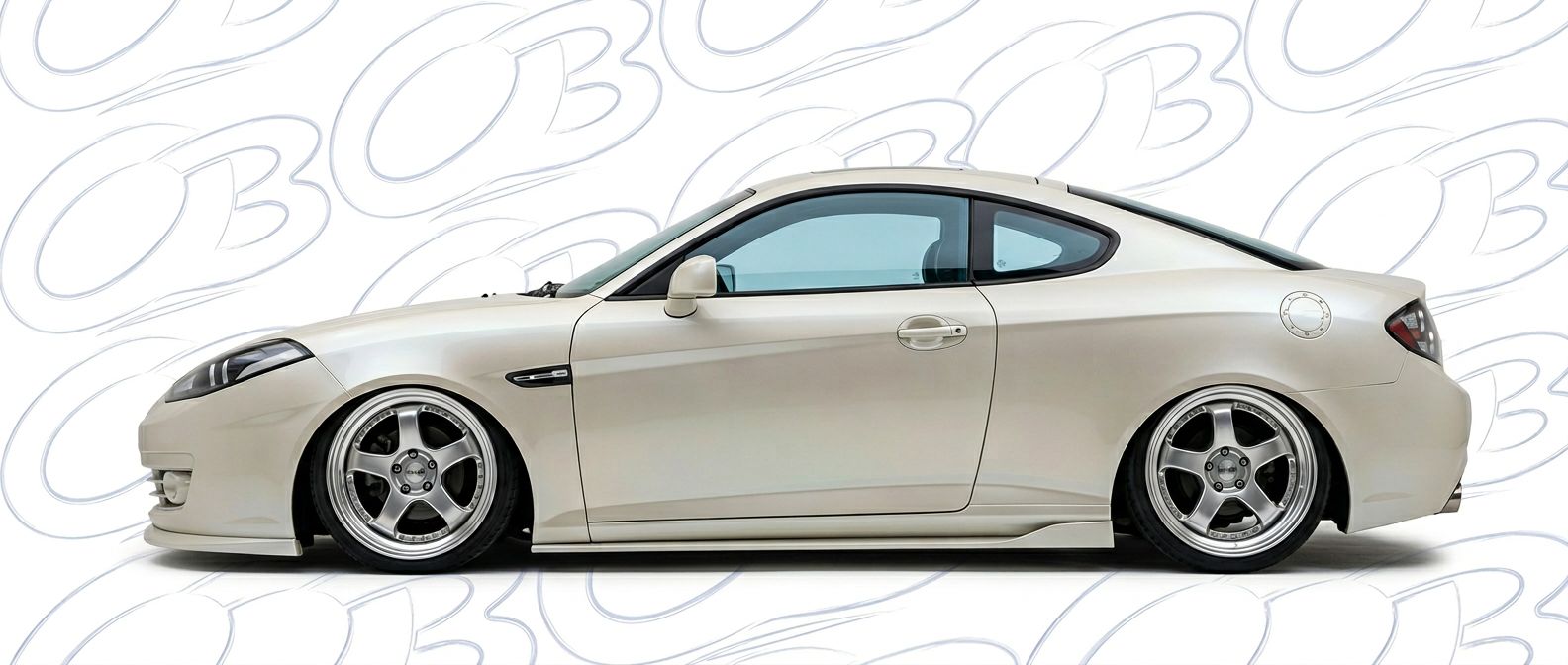 Professional automotive photography of a 2007 Hyundai Tiburon with high-fidelity 2007.