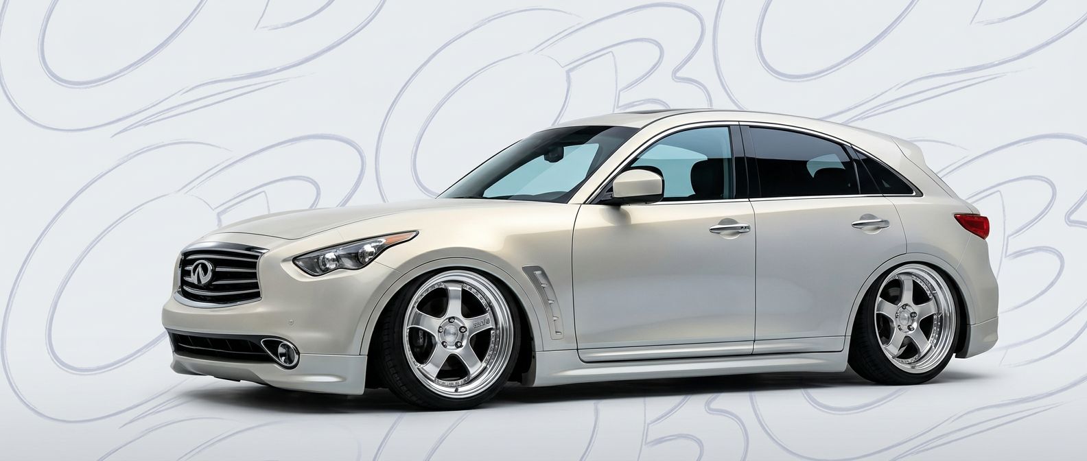 Detailed view of 2016 Infiniti FX 2016 featuring lightweight, durable construction.