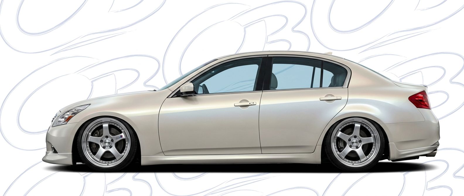 Front-angle view of 2008 Infiniti G35 2008 - Durable and stylish exterior enhancement.