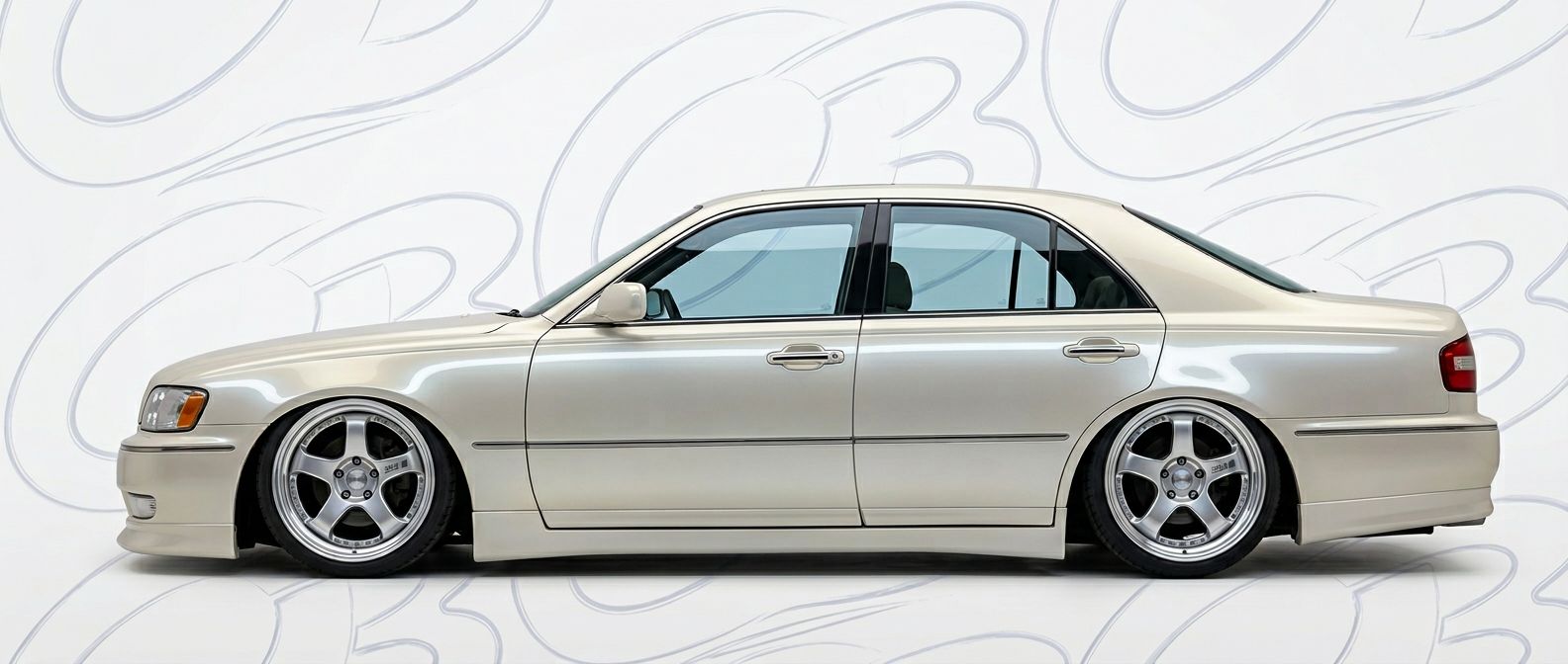 Professional automotive photography of a 2001 Infiniti Q45 with high-fidelity 2001.