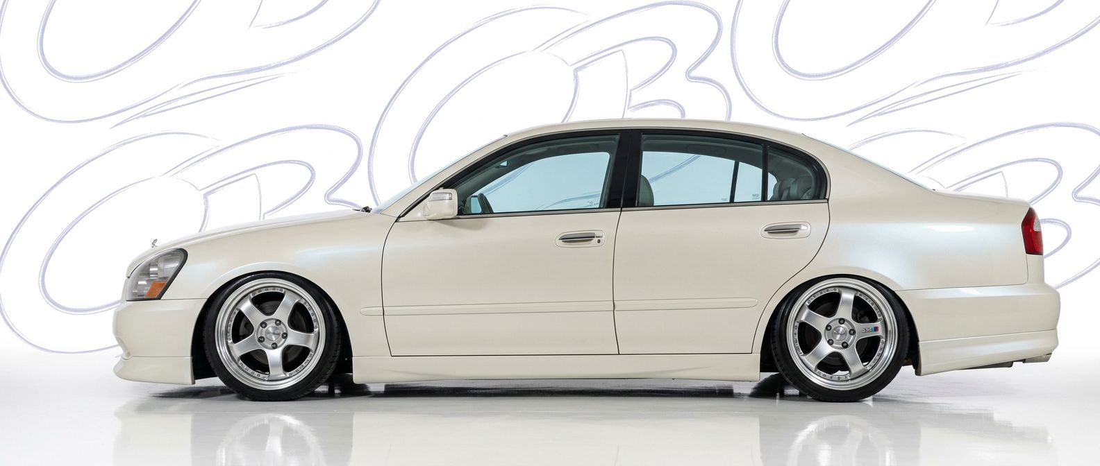 Professional automotive photography of a 2004 Infiniti Q45 with high-fidelity 2004.