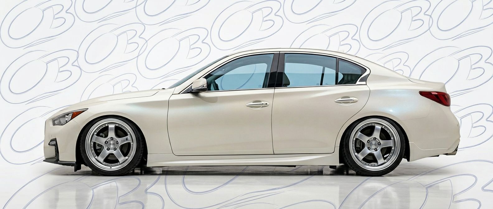 Front-angle view of 2022 Infiniti Q50 2022 - Durable and stylish exterior enhancement.