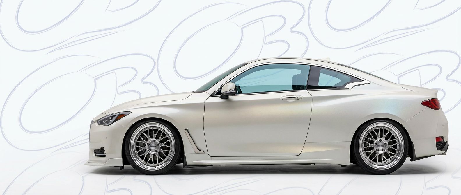 Detailed view of 2017 Infiniti Q60 2017 featuring lightweight, durable construction.